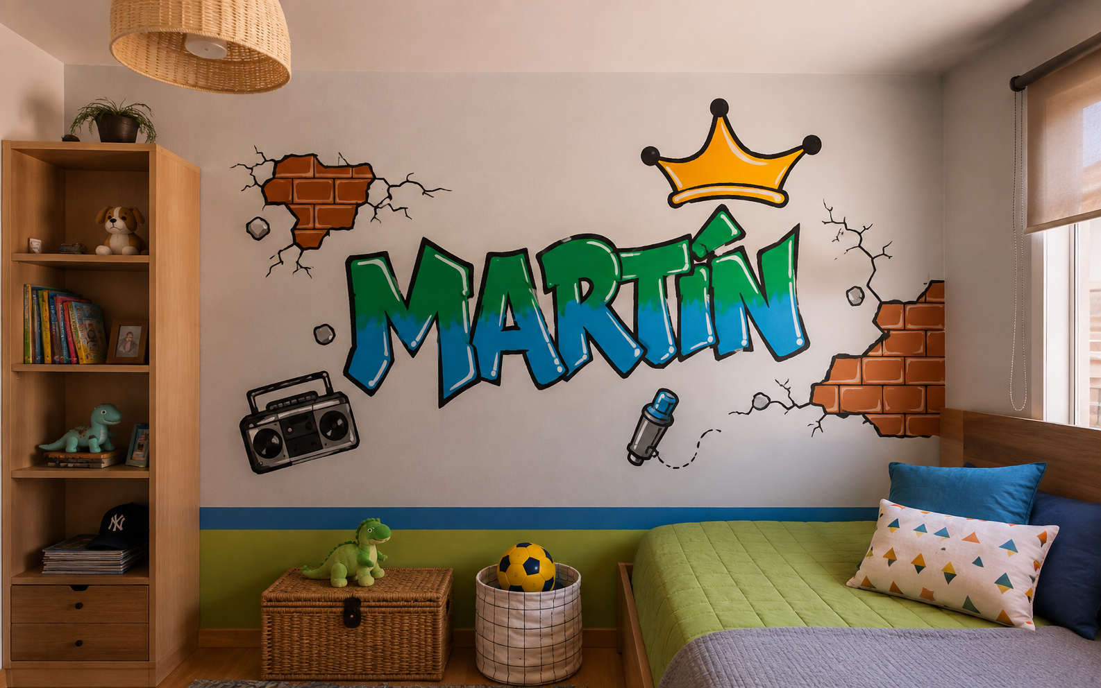 Murales infantiles y grafitis decorativos
