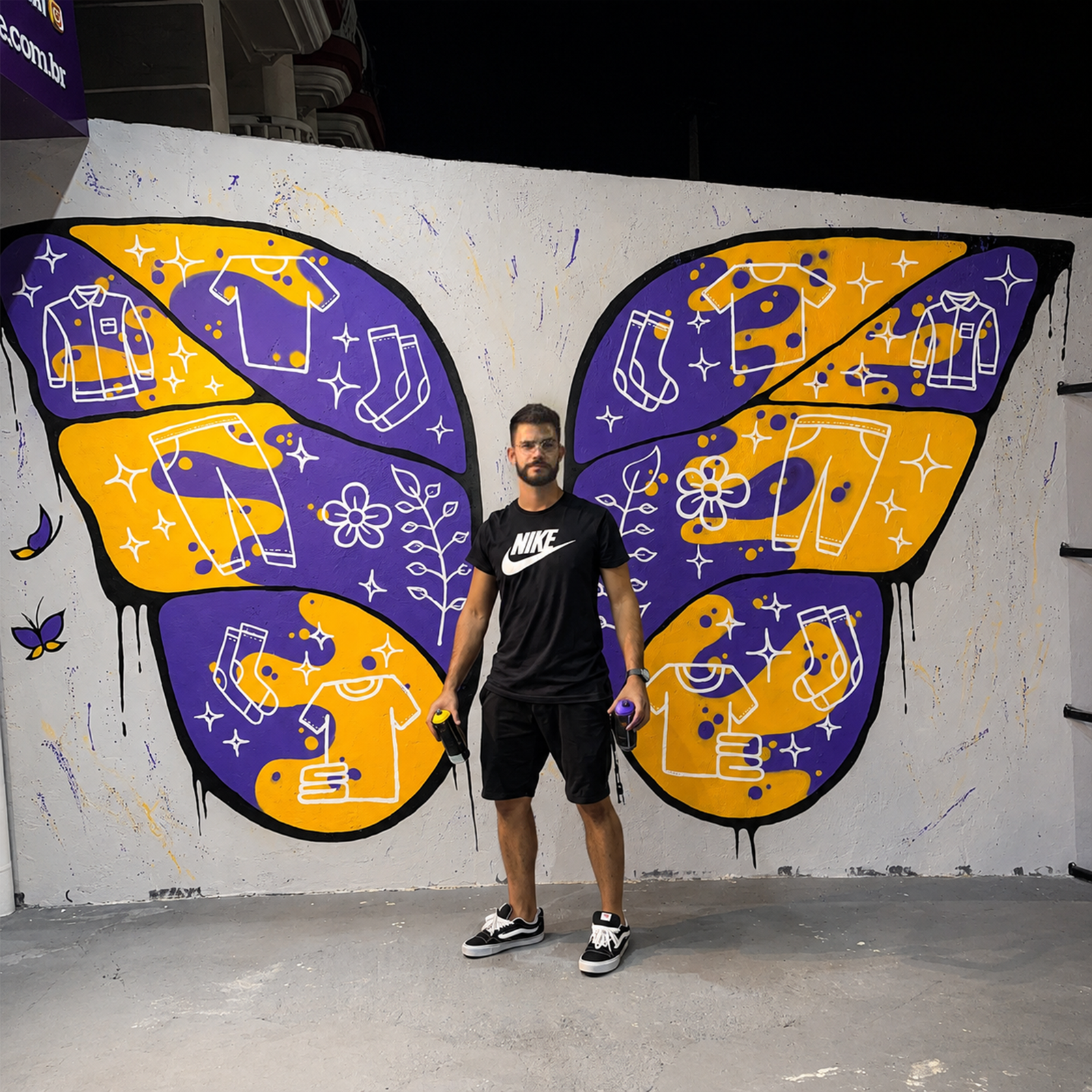 Diseño de mariposa para DirtFree