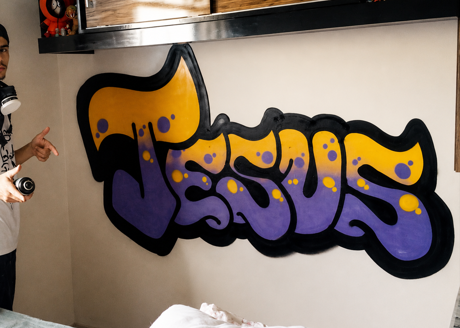 Pintura de Jesús en habitación