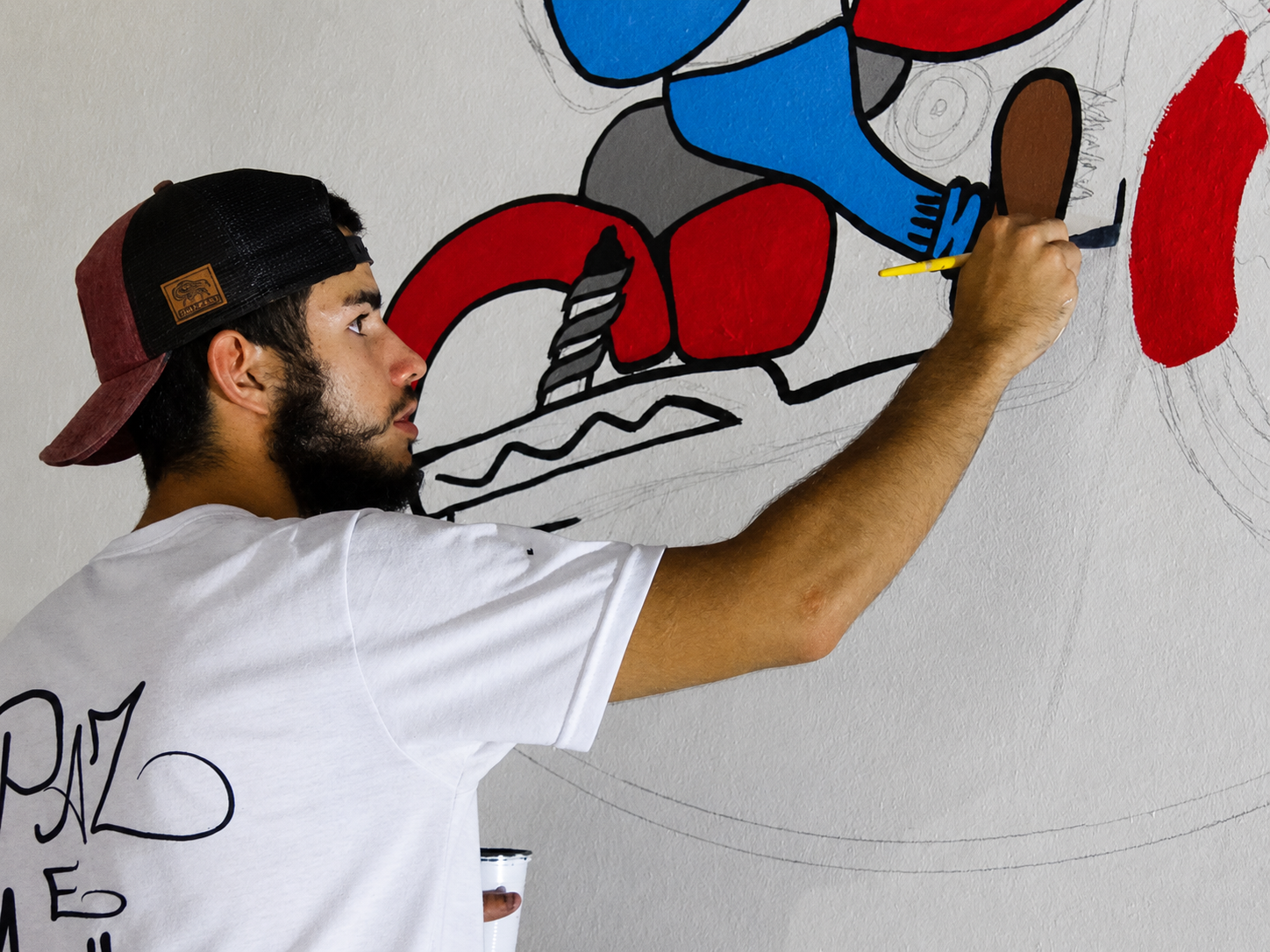 Logotipo Aprisco Curitibano pintado a mano